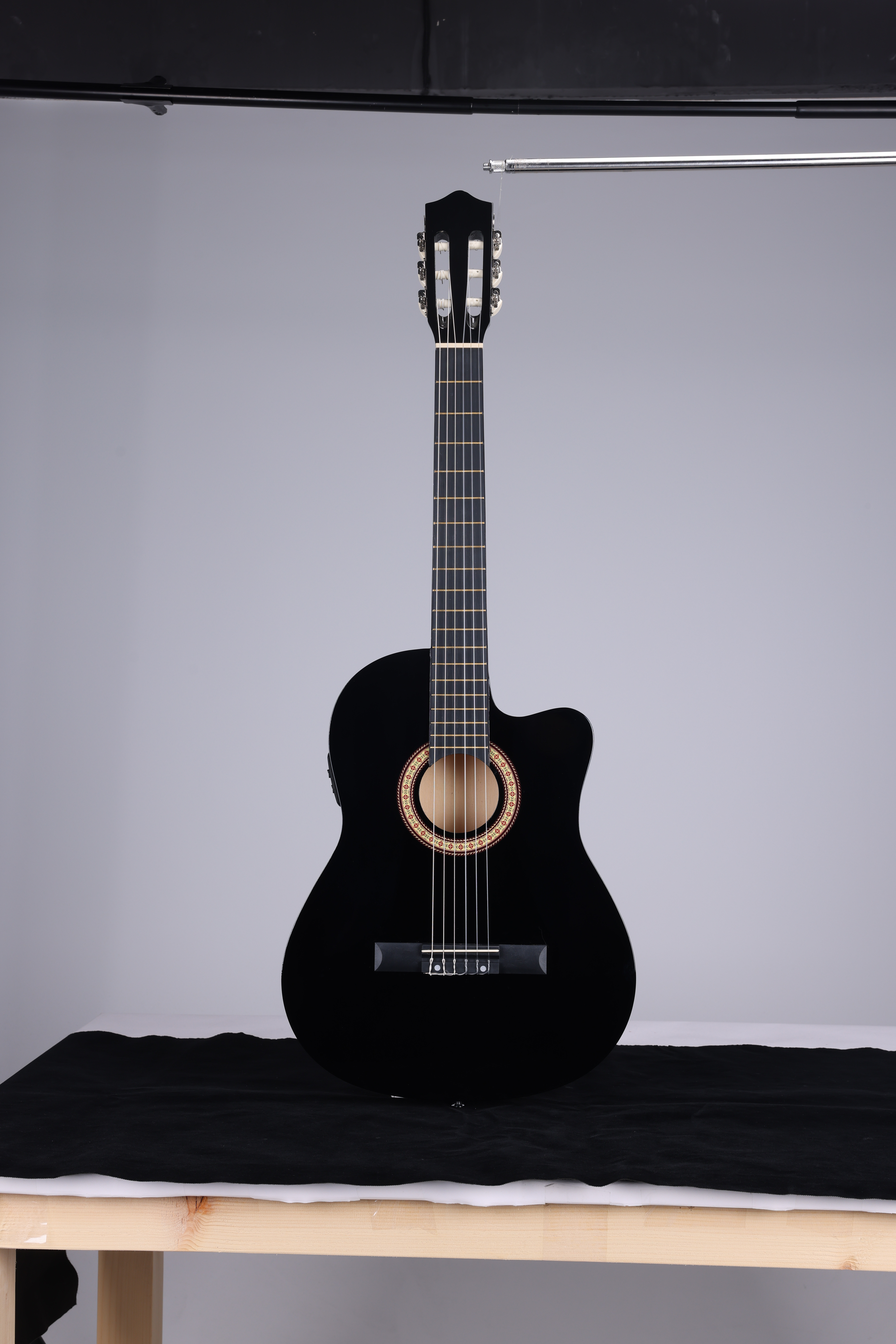 39" Cutaway Linden Plywood Thin Body Student Electric Acoustic Guitar (AC001ET)