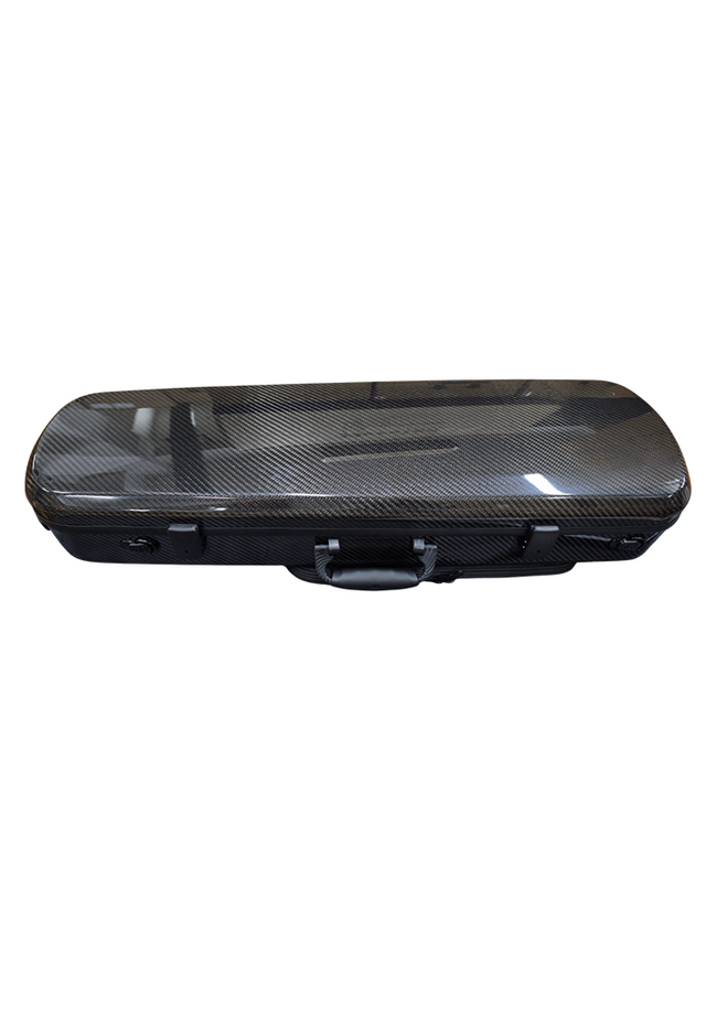 CSV-C68- GTBK Aileen Patent Cherishing Series 4/4 Glossy Carbon Fiber Black Violin Cases