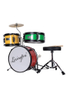 DSET-2032 Hot Selling Musical Instruments 3-Piece Junior Drum Set for Kids