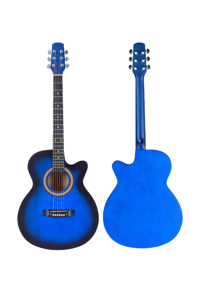 AF001L-40 Hot Sale Glossy Finish Matt Finish Entry Level 40" Acoustic Guitar 