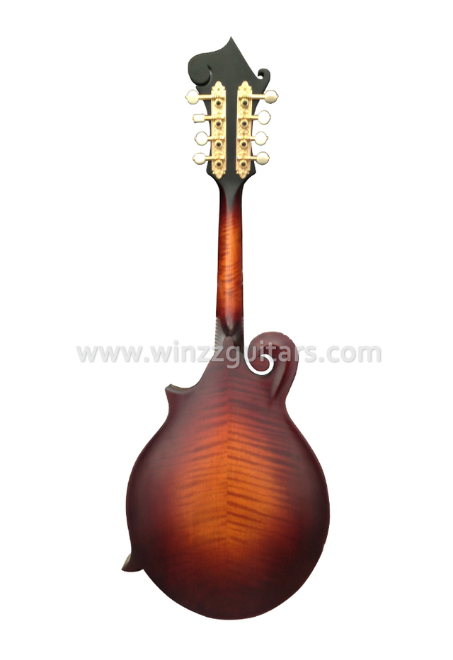F Style Handmade Solid Maple Mandolin With Flame (AM505F)