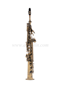 Antique Brass Finish bB Student Soprano Saxophone(SP2012A)