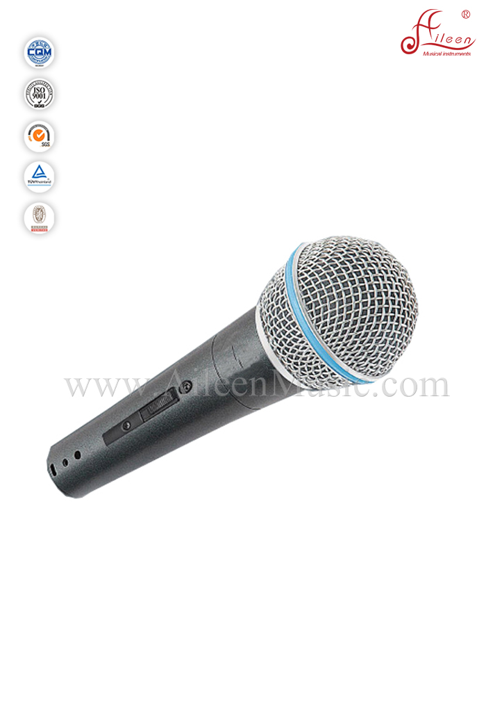 ( AL-BT58 )High Quality Moving-coil 4m Cable Uni-directivity Wired Metal Microphone