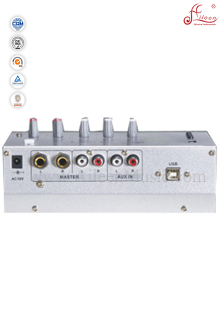 High Quality AC 10V Power 1 AUX Stereo USB DJ Mixing Console (ADM-01UM)