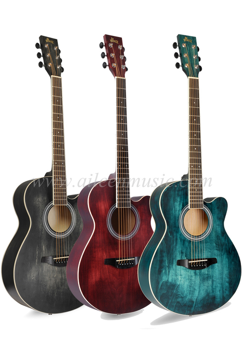 [Aileen] New Product 40 Inch Cutaway Acoustic Guitar (AF-H00LC)